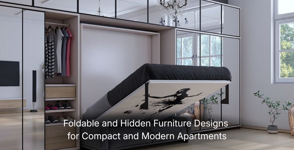 Foldable and Hidden Furniture Designs for Compact and Modern Apartments